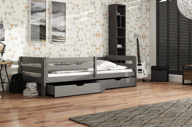 Einzelbett, Kinderbett ERGO mit Schubladen - Kubuk Moebel