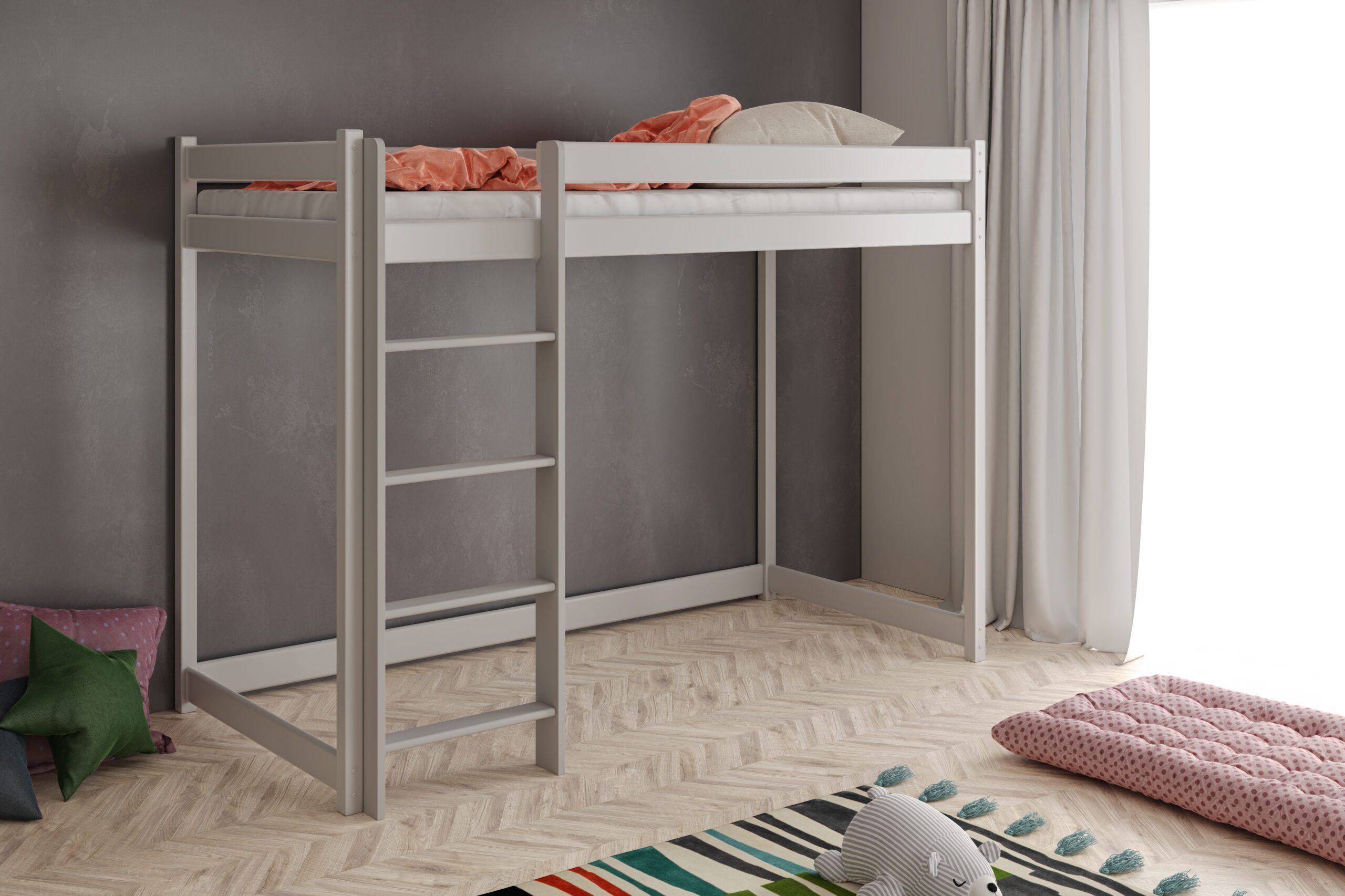 Hochbett, Kinderbett ALEX - Kubuk Moebel