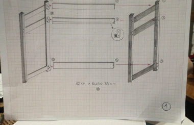 Hochbett, Kinderbett ALEX - Kubuk Moebel
