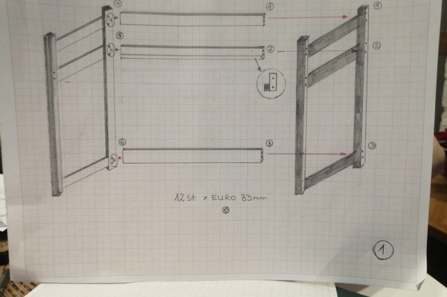 Hochbett, Kinderbett ALEX - Kubuk Moebel