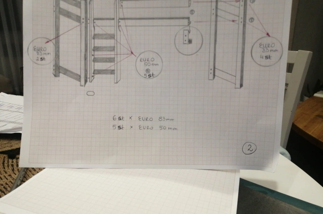 Hochbett, Kinderbett ALEX - Kubuk Moebel