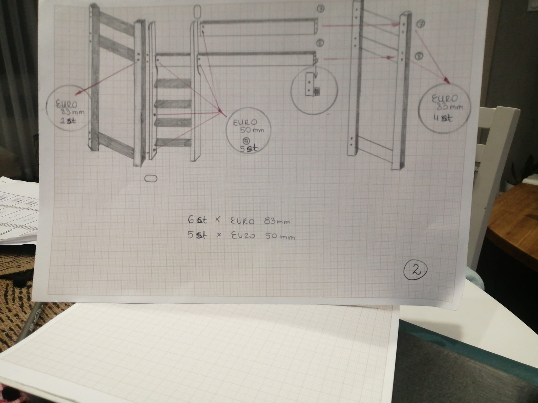 Hochbett, Kinderbett ALEX - Kubuk Moebel