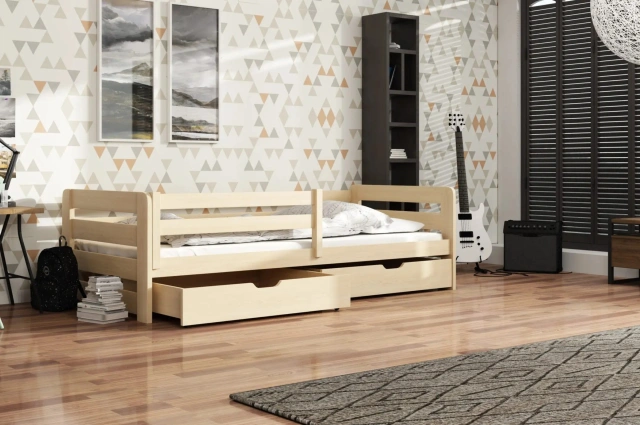 Einzelbett, Kinderbett ERGO mit Schubladen - Kubuk Moebel