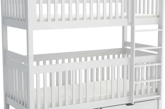 Etagenbett, Kinderbett FINN mit herausnehmbaren Stäben - Kubuk Moebel Etagenbett, Kinderbett FINN mit herausnehmbaren Stäben - Kubuk Moebel