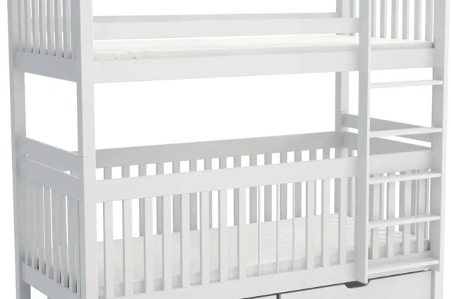 Etagenbett, Kinderbett FINN mit herausnehmbaren Stäben - Kubuk Moebel Etagenbett, Kinderbett FINN mit herausnehmbaren Stäben - Kubuk Moebel