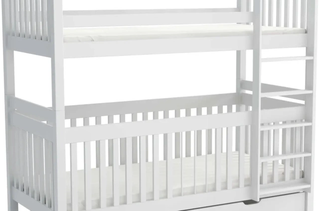 Etagenbett, Kinderbett FINN mit herausnehmbaren Stäben - Kubuk Moebel Etagenbett, Kinderbett FINN mit herausnehmbaren Stäben - Kubuk Moebel