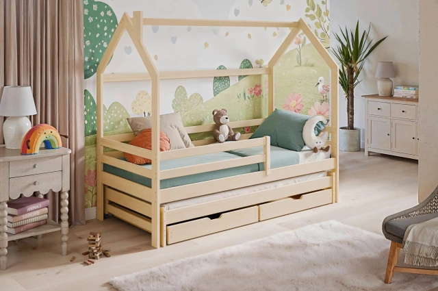 Hausbett, Kinderbett, Ausziehbett DISNEY - Kubuk Moebel