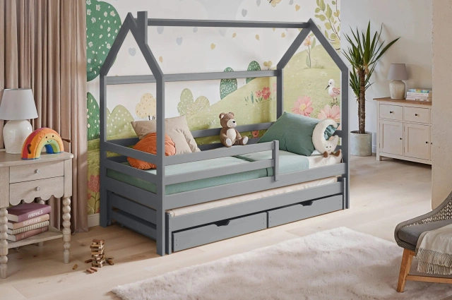 Hausbett, Kinderbett, Ausziehbett DISNEY - Kubuk Moebel