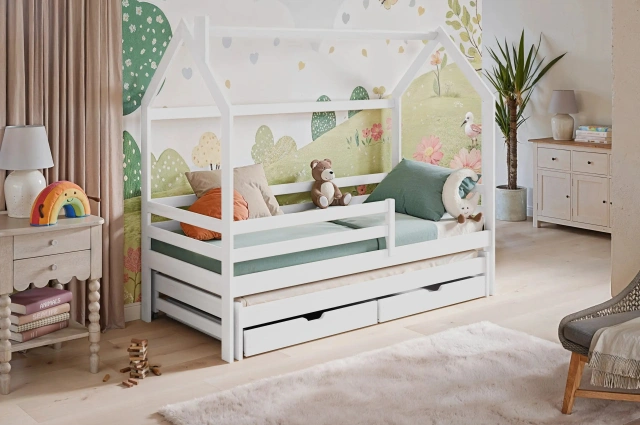 Hausbett, Kinderbett, Ausziehbett DISNEY - Kubuk Moebel