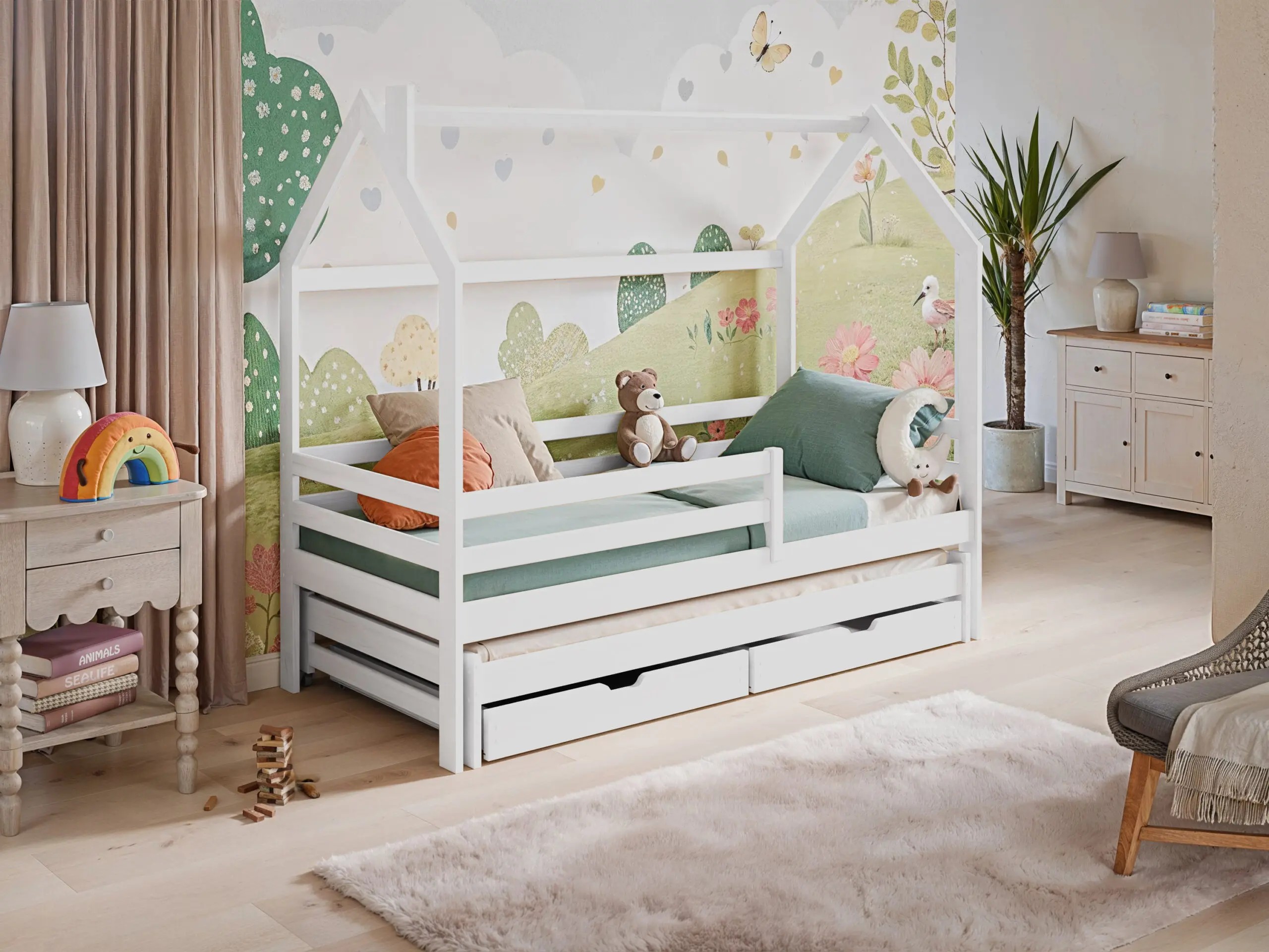 Hausbett, Kinderbett, Ausziehbett DISNEY - Kubuk Moebel