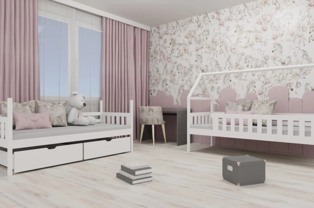 Etagenbett, Kinderbett, Hausbett GAJA - Kubuk Moebel