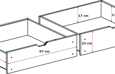 Etagenbett, Kinderbett, Hausbett GAJA - Kubuk Moebel