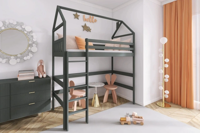 Kinderbett, Hausbett GLORIA - Kubuk Moebel