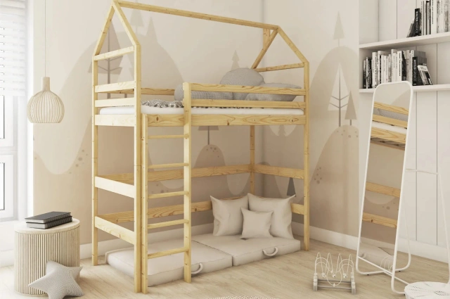 Kinderbett, Hausbett GLORIA - Kubuk Moebel