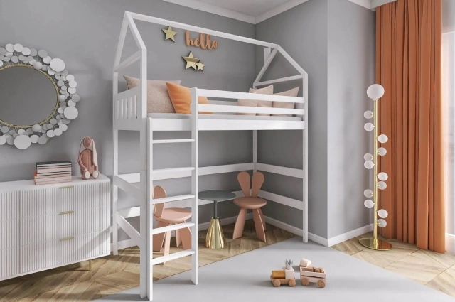 Kinderbett, Hausbett GLORIA - Kubuk Moebel