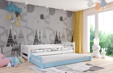 Ausziehbett, Kinderbett, Doppelbett DUOMI PLUS - Kubuk Moebel