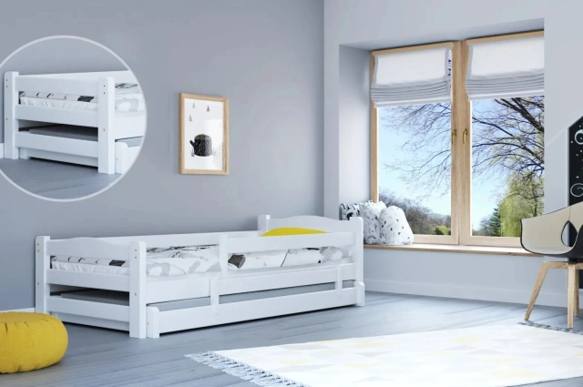 Ausziehbett, Kinderbett, Doppelbett DUOMI PLUS - Kubuk Moebel