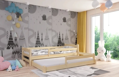 Ausziehbett, Kinderbett, Doppelbett DUOMI PLUS - Kubuk Moebel