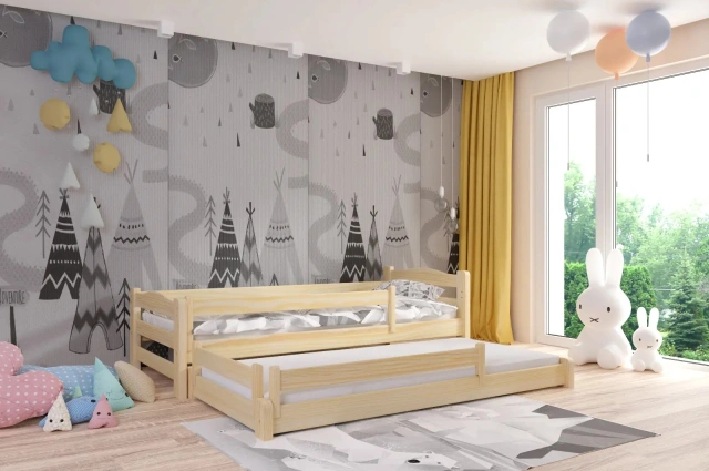 Ausziehbett, Kinderbett, Doppelbett DUOMI PLUS - Kubuk Moebel