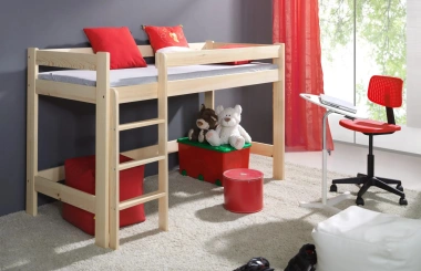 Halbhochbett, Kinderbett LAURA - Kubuk Moebel