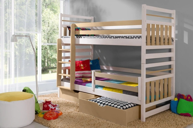 Etagenbett, Kinderbett MIROMIR - Kubuk Moebel