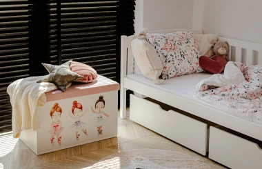 Einzelbett, Kinderbett GUCIO mit Schubladen - Kubuk Moebel