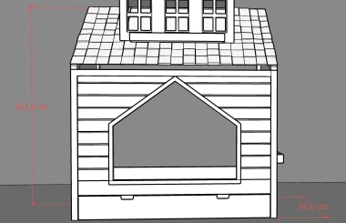 Hausbett, Spielbett COCO - Kubuk Moebel Hausbett, Spielbett COCO - Kubuk Moebel