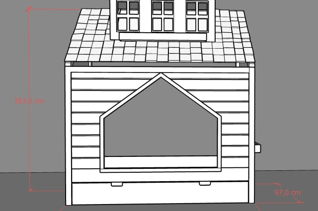 Hausbett, Spielbett COCO - Kubuk Moebel Hausbett, Spielbett COCO - Kubuk Moebel