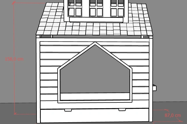 Hausbett, Spielbett COCO - Kubuk Moebel Hausbett, Spielbett COCO - Kubuk Moebel