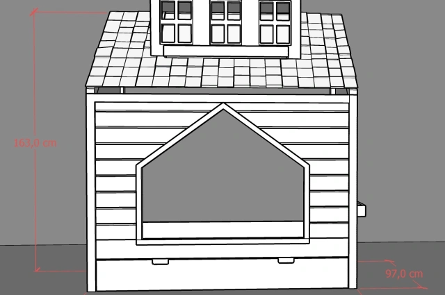 Hausbett, Spielbett COCO - Kubuk Moebel Hausbett, Spielbett COCO - Kubuk Moebel