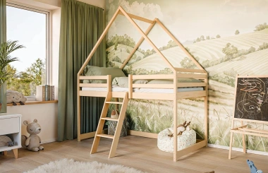 Kinderbett, Etagenbett, Hausbett Moon - Kubuk Moebel