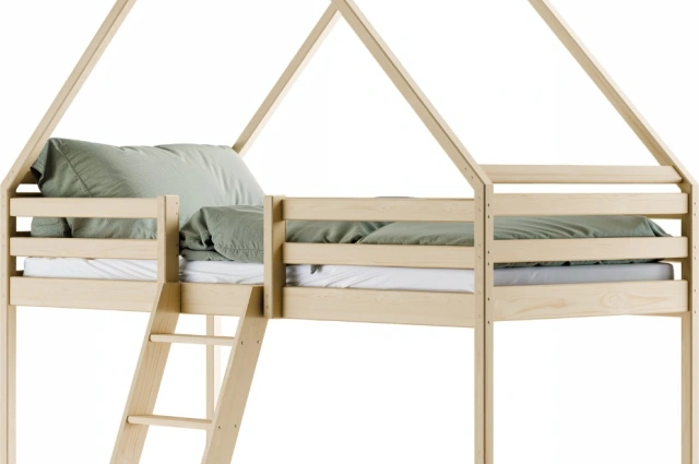 Kinderbett, Etagenbett, Hausbett Moon - Kubuk Moebel Kinderbett, Etagenbett, Hausbett Moon - Kubuk Moebel