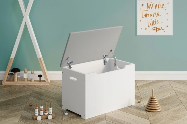 Spielzeugtruhe aus Holz - Kubuk Moebel