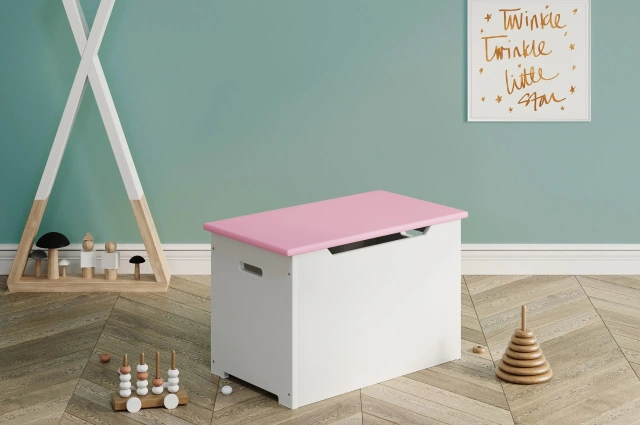 Spielzeugtruhe aus Holz - Kubuk Moebel