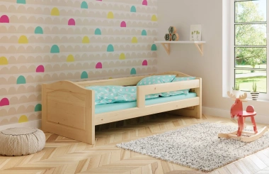 Einzelbett, Ausziehbett, Kinderbett aus massivem Fichtenholz STERN - Kubuk Moebel Einzelbett, Ausziehbett, Kinderbett aus massivem Fichtenholz STERN - Kubuk Moebel