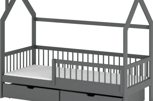 Hausbett, Kinderbett, Einzelbett OSKAR - Kubuk Moebel