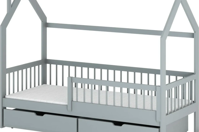 Hausbett, Kinderbett, Einzelbett OSKAR - Kubuk Moebel