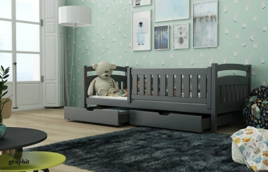 Einzelbett, Kinderbett TERRY mit Schubladen - Kubuk Moebel