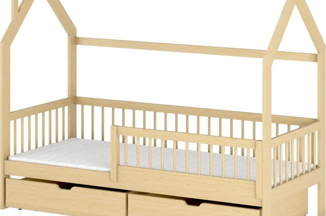 Hausbett, Kinderbett, Einzelbett OSKAR - Kubuk Moebel