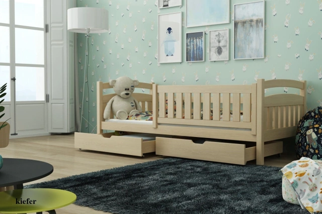 Einzelbett, Kinderbett TERRY mit Schubladen - Kubuk Moebel