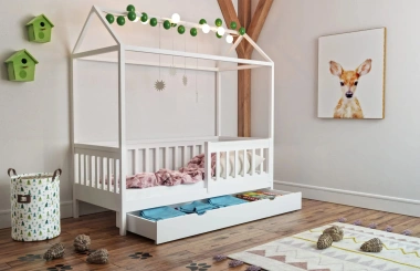 Einzelbett, Kinderbett DOMEL mit Schublade - Kubuk Moebel