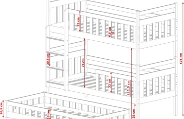 Etagenbett OLIWIA - Kubuk Moebel