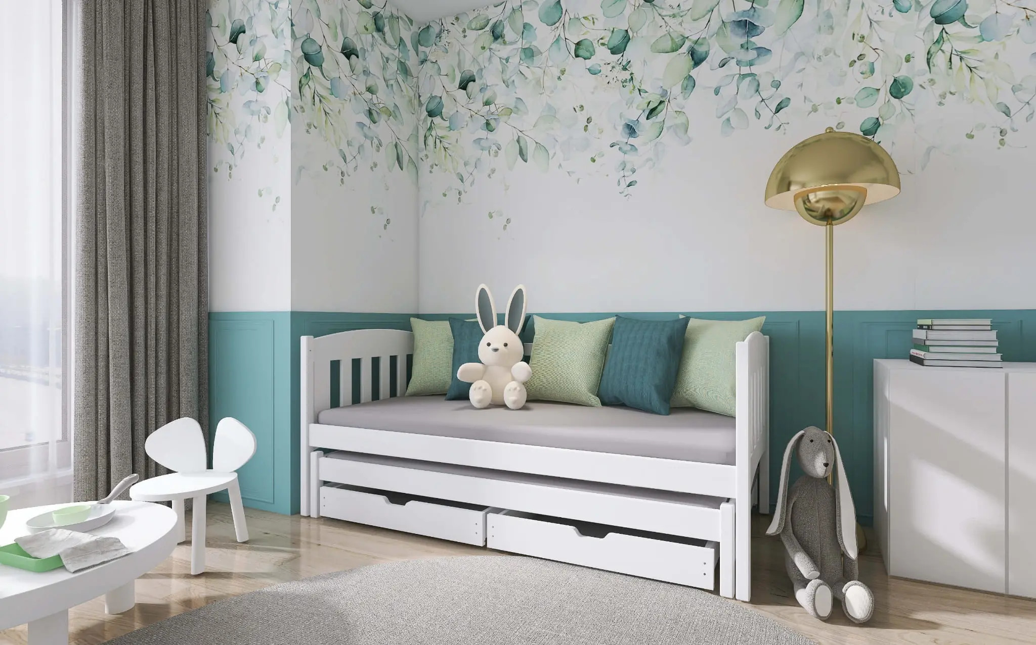 Ausziehbett, Kinderbett, Doppelbett AMELA - Kubuk Moebel Ausziehbett, Kinderbett, Doppelbett AMELA - Kubuk Moebel