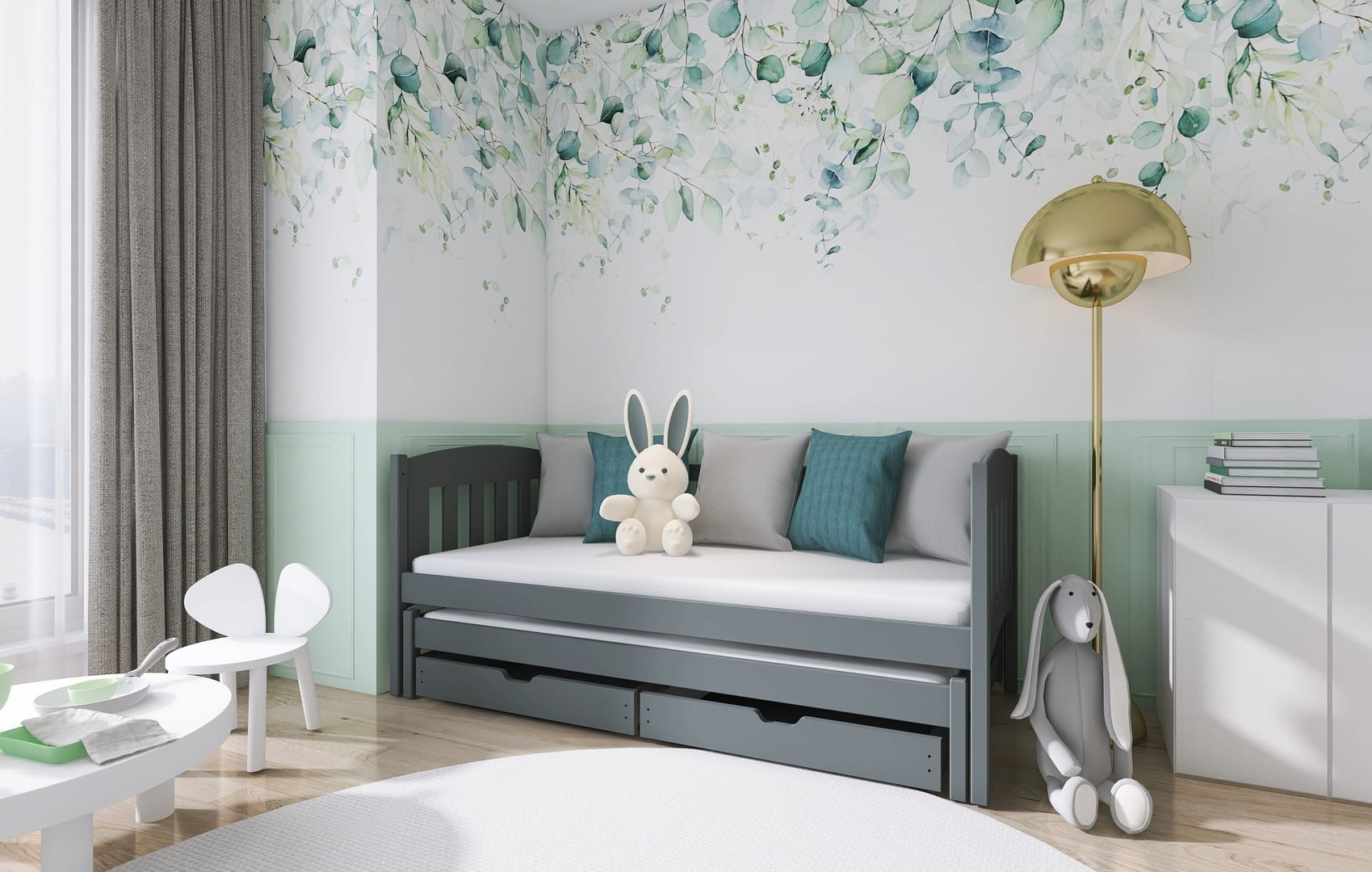 Ausziehbett, Kinderbett, Doppelbett AMELA - Kubuk Moebel Ausziehbett, Kinderbett, Doppelbett AMELA - Kubuk Moebel