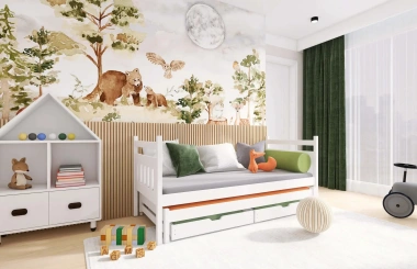 Ausziehbett, Kinderbett, Doppelbett DANIEL - Kubuk Moebel