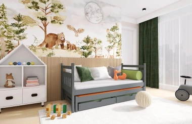 Ausziehbett, Kinderbett, Doppelbett DANIEL - Kubuk Moebel