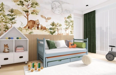 Ausziehbett, Kinderbett, Doppelbett DANIEL - Kubuk Moebel