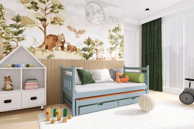 Ausziehbett, Kinderbett, Doppelbett DANIEL - Kubuk Moebel