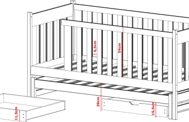 Ausziehbett, Kinderbett, Doppelbett KAYA - Kubuk Moebel Ausziehbett, Kinderbett, Doppelbett KAYA - Kubuk Moebel