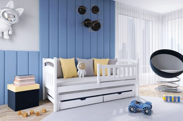 Ausziehbett, Kinderbett, Doppelbett GALAXY - Kubuk Moebel